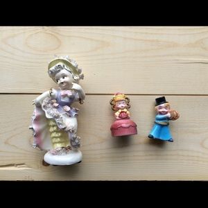 Vintage Porcelain Figurines (needs refurbishing).